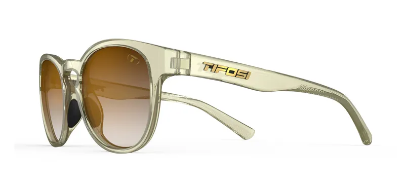Tifosi Optics Svago Sunglasses Crystal Champagne w/ Brown in Gold-2