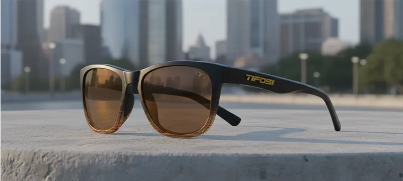 Tifosi Optics Swank Sunglasses in Brown Fade-2
