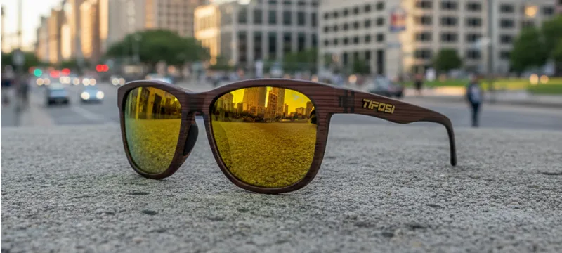 Tifosi Optics Swank Sunglasses in Woodgrain-2