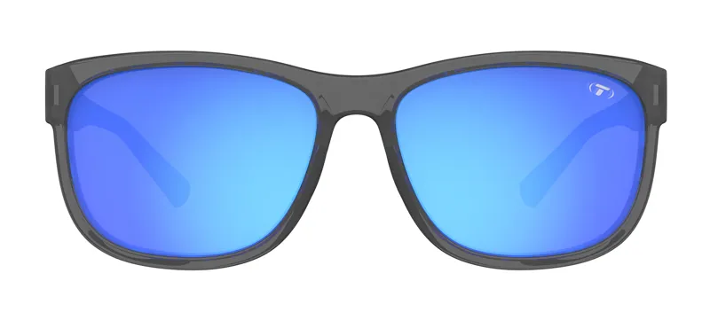 Tifosi Optics Swank XL Polarized Sunglasses in Satin Vapor/Sky Blue