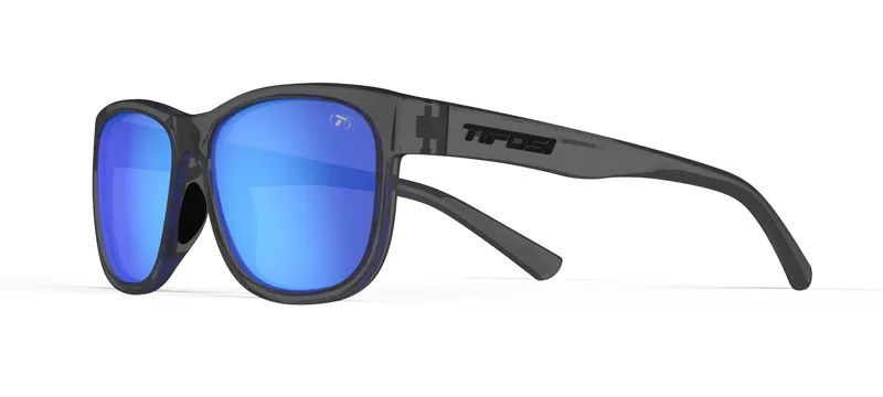 Tifosi Optics Swank XL Polarized Sunglasses in Satin Vapor/Sky Blue-2