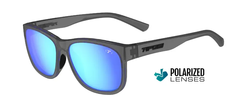 Tifosi Optics Swank XL Polarized Sunglasses in Satin Vapor/Sky Blue-3