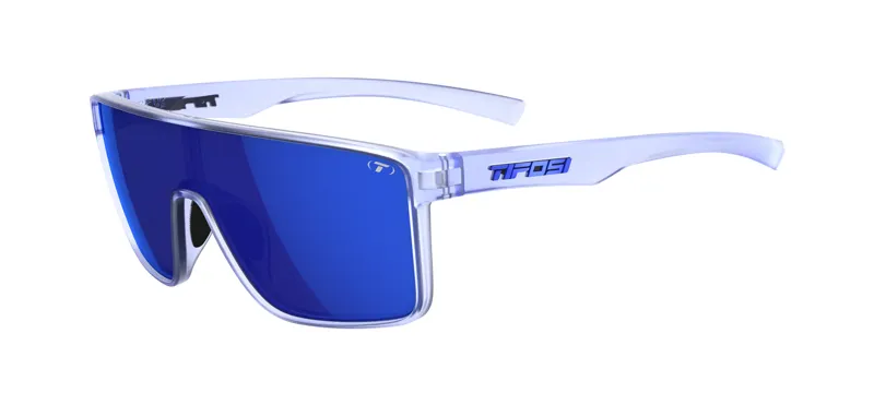 Tifosi Sanctum Sunglasses in Ice Blue/Smoke Tint Cobalt Blue Mirror-1