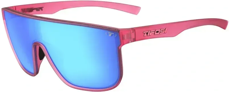 Tifosi Sanctum XL Matte Crystal Pink Frame - Smoke Tint with Sky Blue Mirror-6