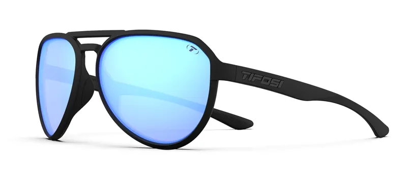 Tifosi Selca Polarized Sunglasses in Blackout Sky Blue Mirror-2
