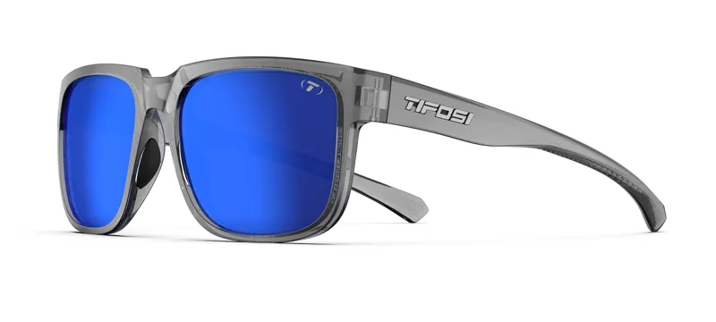 Tifosi Shumo Sunglasses in Crystal Smoke Colbalt Blue Mirror-2
