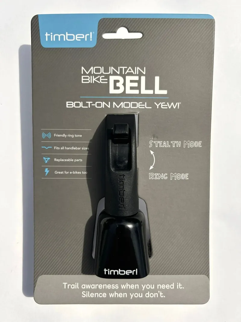 Timber Model Yew Bolt-on Mountain Bike Bell in Black-4