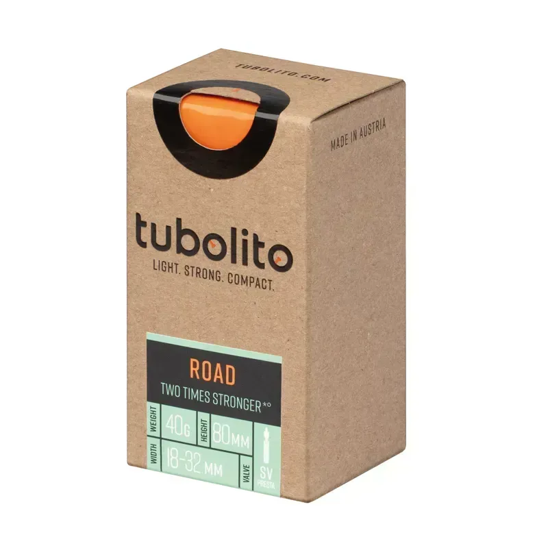 Tubolito Tubo Road Tube 700x18-32mm 80mm Presta Valve in Orange-2