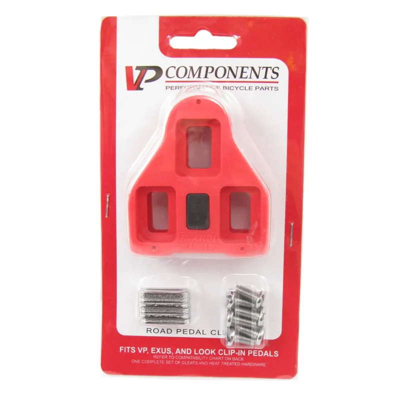 VP Components ARC-1 LOOK Delta Style Cleats 9 Degree in Red-1