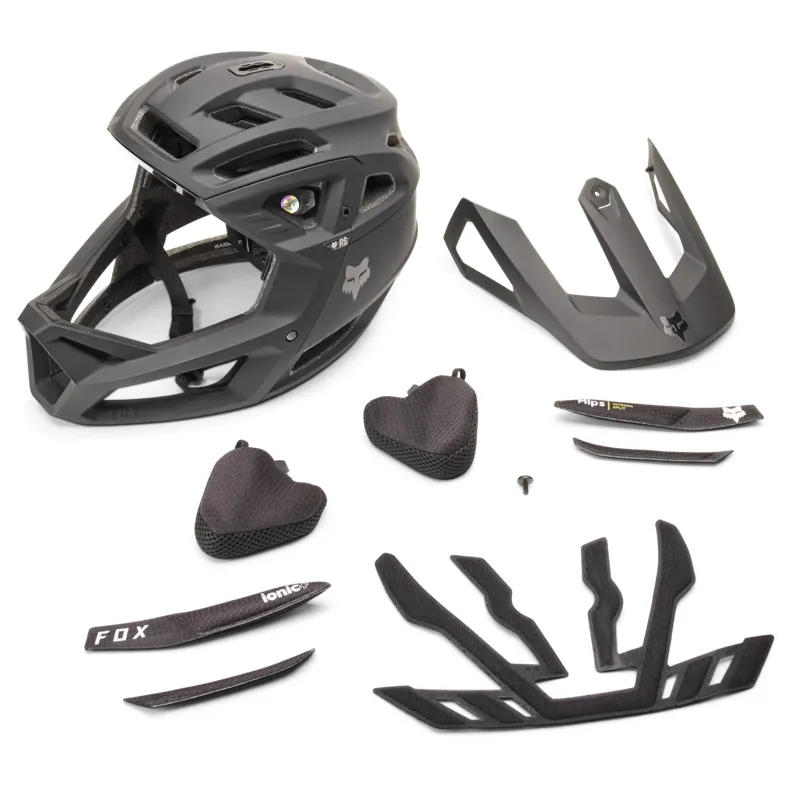 Fox Proframe RS Mountain Bike Helmet Medium in Matte Black-5