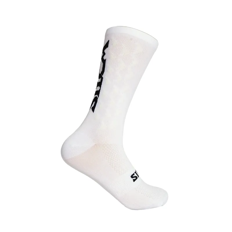 Silca Aero Sock Tall in White Logo
