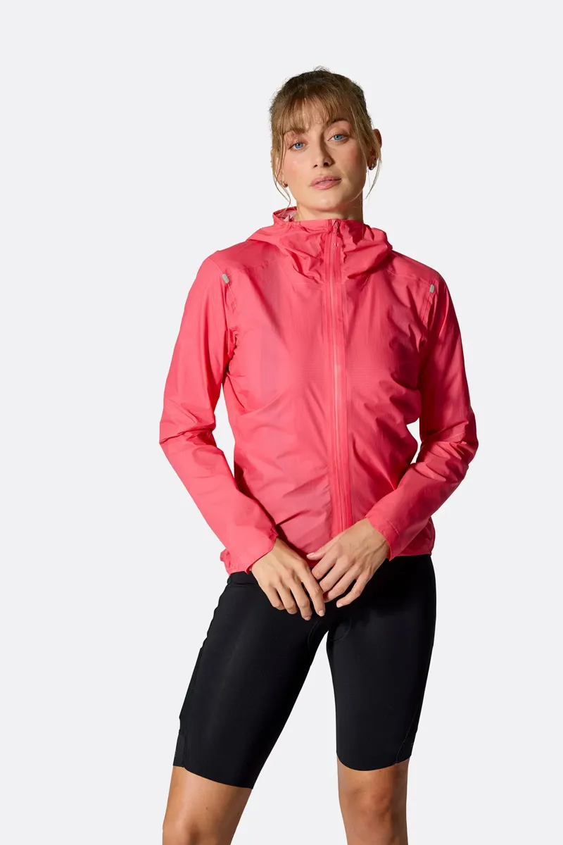 Rab Women's Cinder Phantom Waterproof Jacket: Hibiscus-1