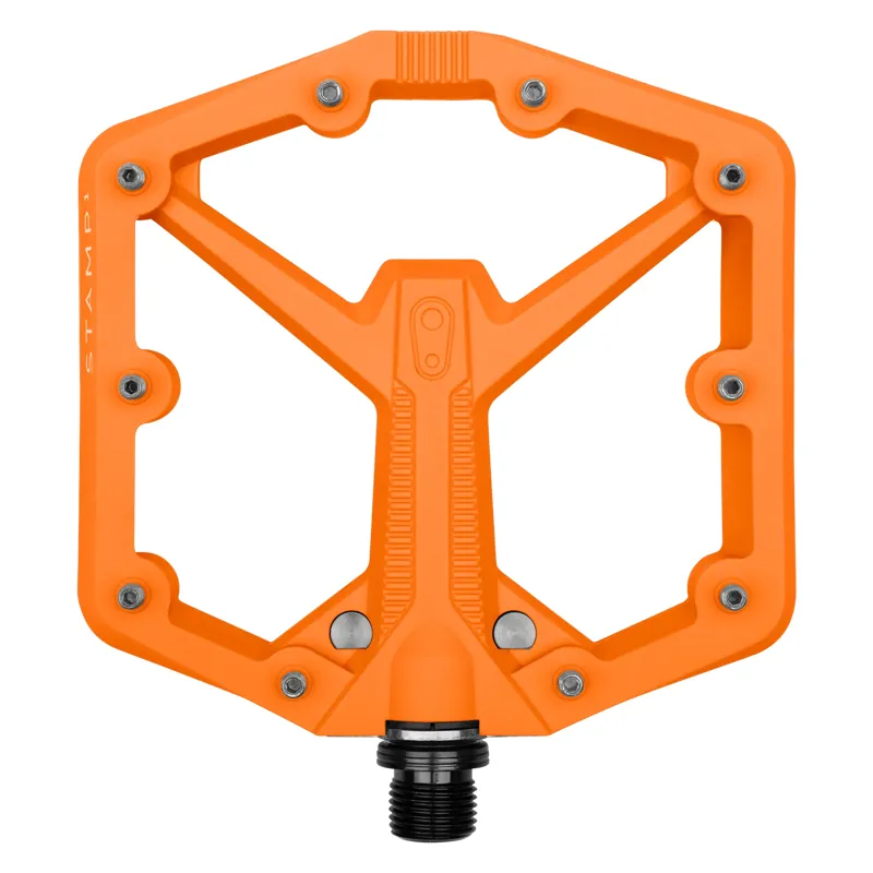 Crank Brothers Stamp 1 Gen 2 Pedals: Orange - Size LG 