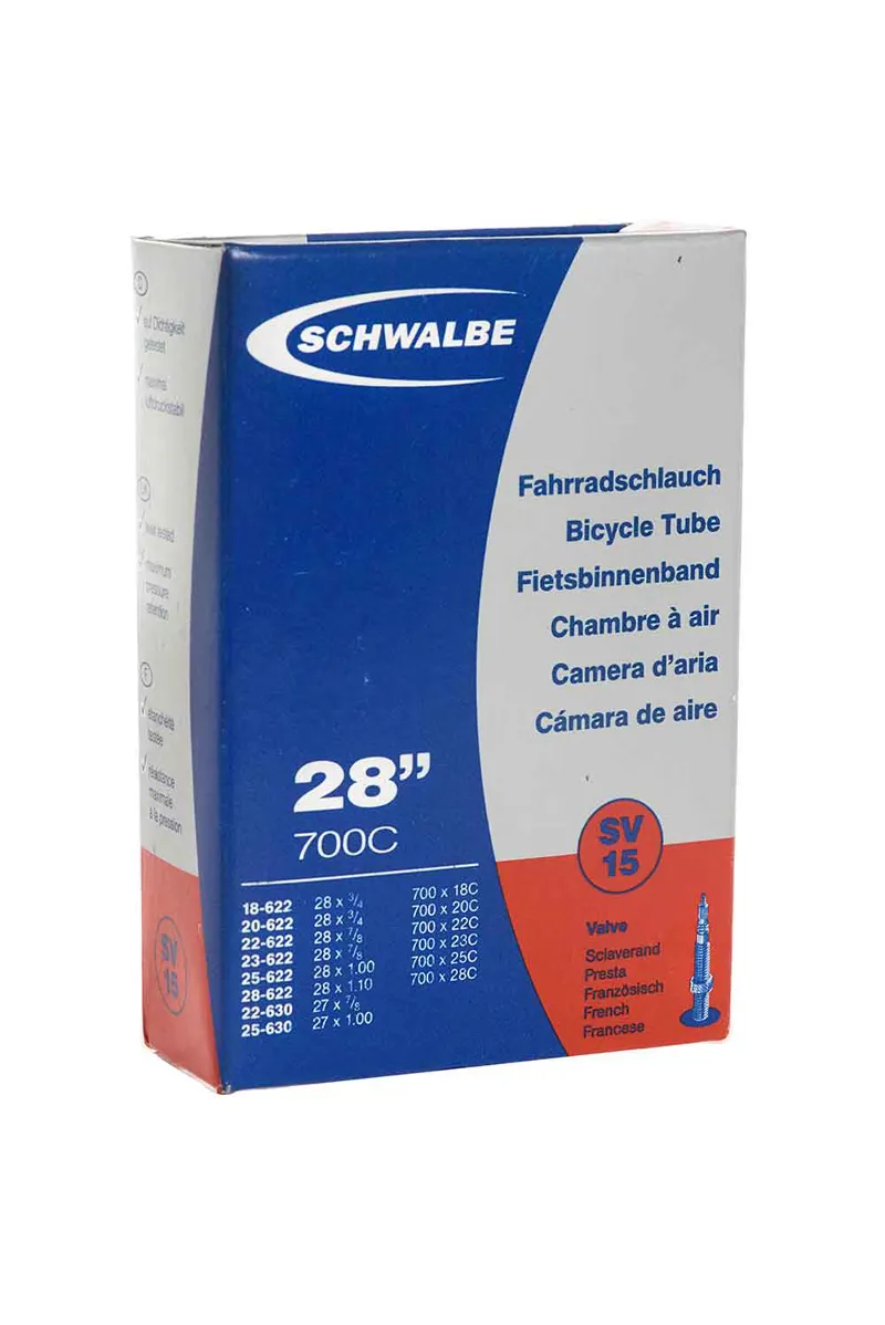 Schwalbe Standard Tube - 27.5 X 2.1 - 3 40mm Presta Valve 29 x 2.1 - 3