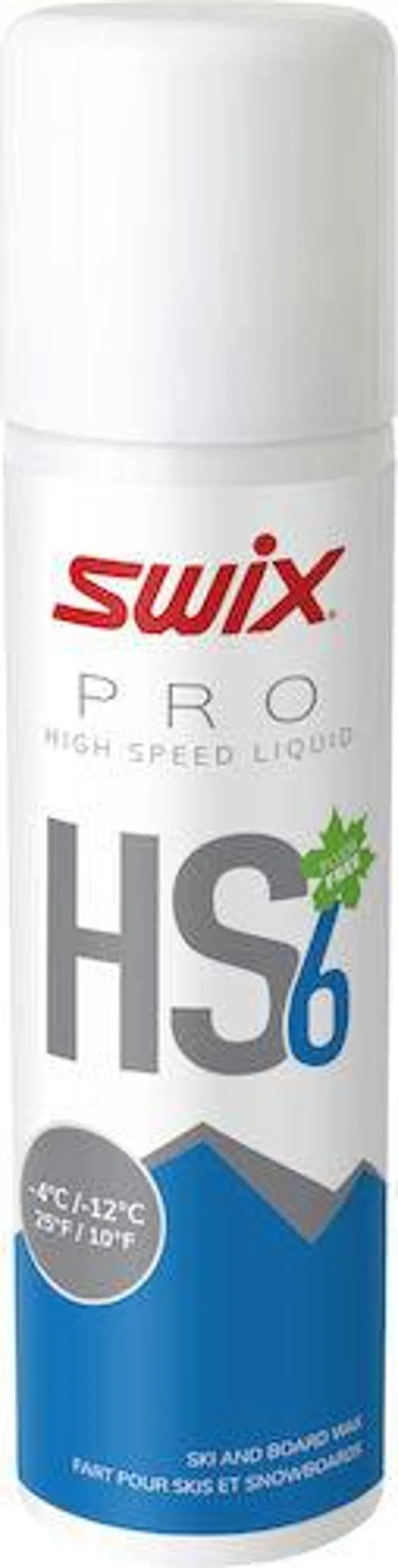 Swix PRO High Speed 6 Liquid Wax Blue -  -4C/-12C 125ml