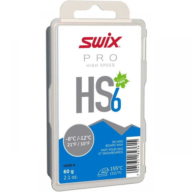 Swix PRO High Speed 6 Wax Blue - -6C/-12C 60g