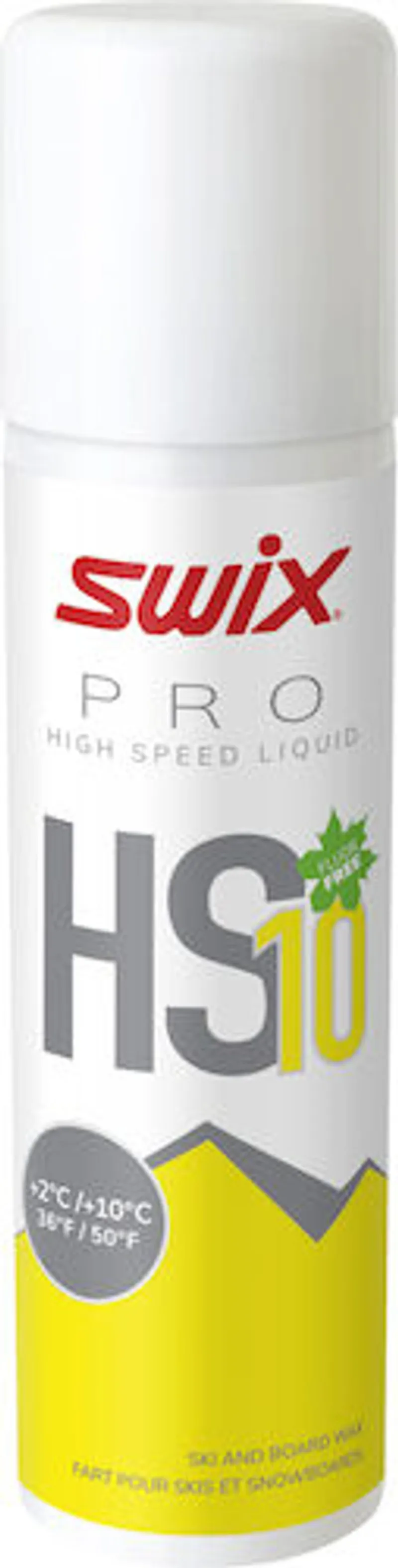 Swix PRO High Speed 10 Liquid Wax Yellow- 2C/10C 125ml