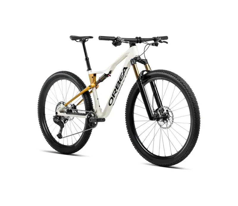 Orbea OIZ M10 AXS: Ivory White / Bumblebee Yellow-1