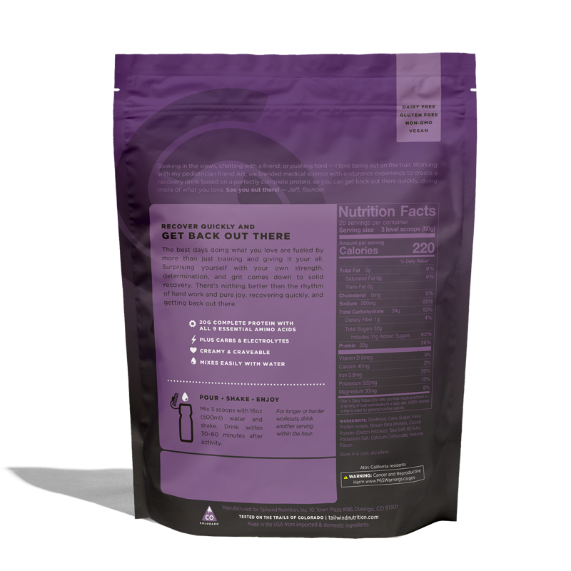 Tailwind Rebuild Recovery Drink 12-pack - Chocolate-3