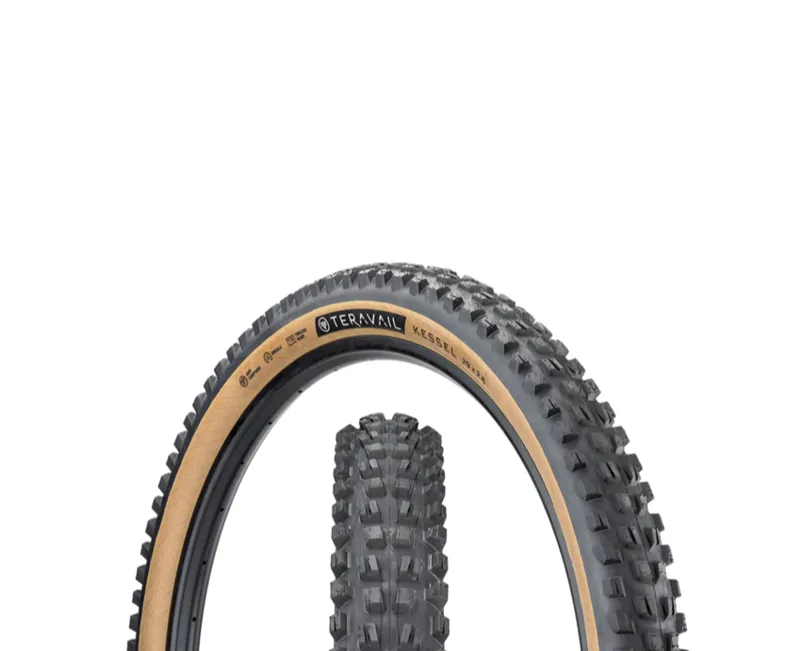 Teravail Kessel Durable 29x2.4-inch TLR Enduro Tire in Black/Tan
