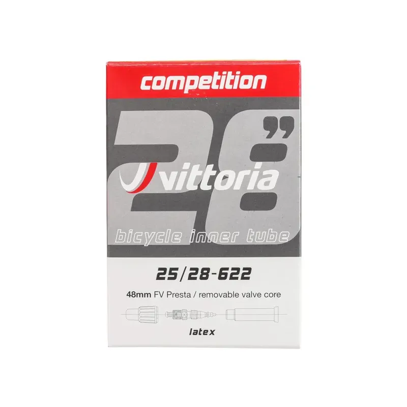 Vittoria Competition Latex Tube - 700 X 25-28 48mm Presta Valve 700 x 25 - 28