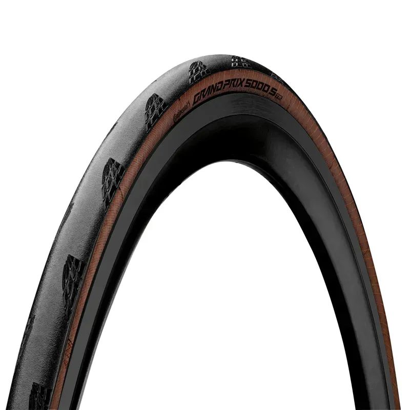 Continental Grand Prix 5000s Foldable Blackchili Compound Tubeless Ready Tire in in Black/Transparent