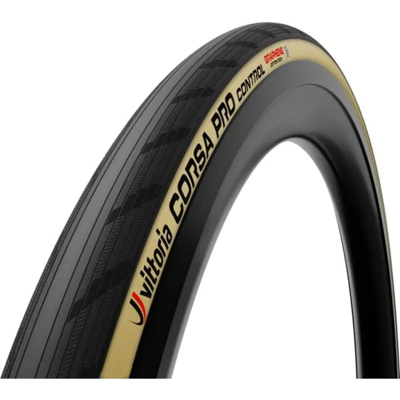 Vittoria Corsa Pro Control Tire - 700 x 28 Tubeless Folding Black/Cotton Tan Race Graphene G2.0