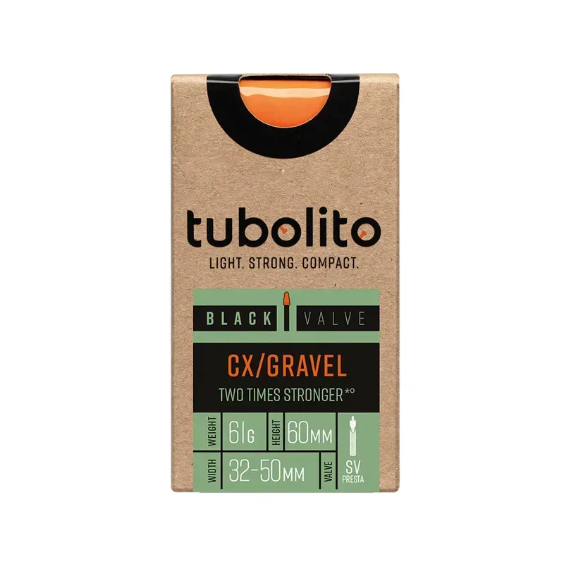 Tubolito S-Tubo 650bx32c/700x50c CX/Gravel 60mm PV Tube in Black