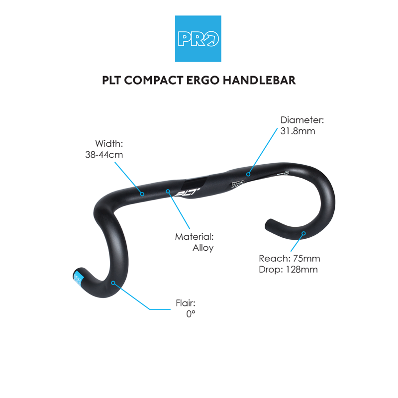 Pro PLT Compact Ergo Handlebars in Black-1