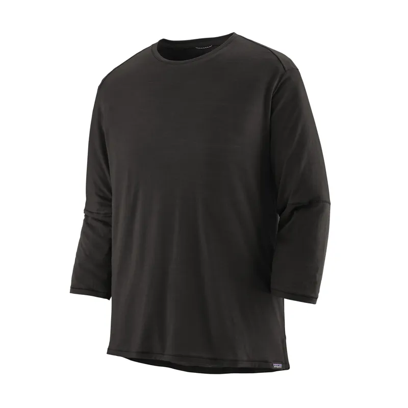Patagonia Men's Merino 3/4 Sleeve Bike Jersey in Black