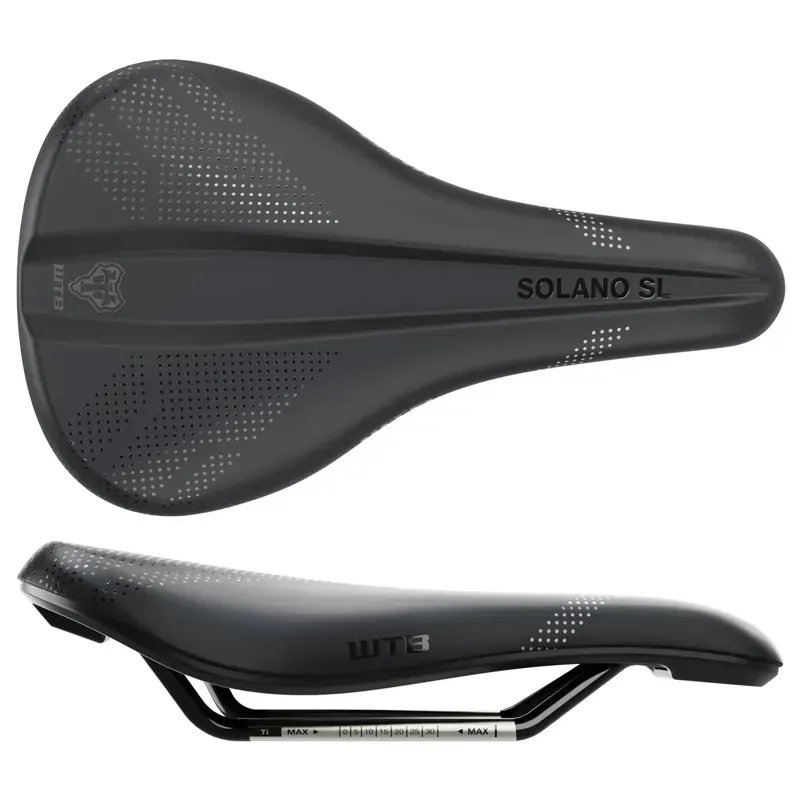 WTB Solano SL Medium Fusion Form Titanium Saddle in Black