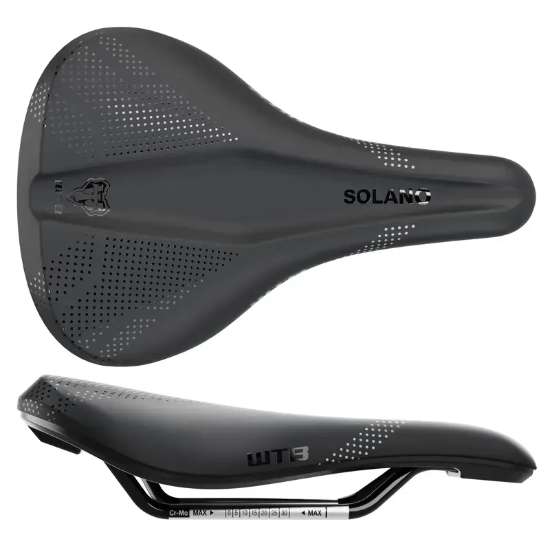 Solano Wide Fusion Form Cromoly Saddle in Black