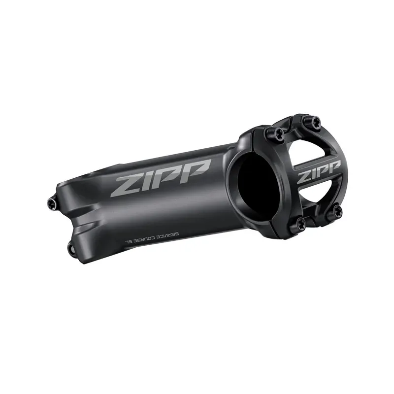ZIPP Stem Service Course SL 6 100mm 1.125 Matte Black w/ Gloss Logos Universal Faceplate B2