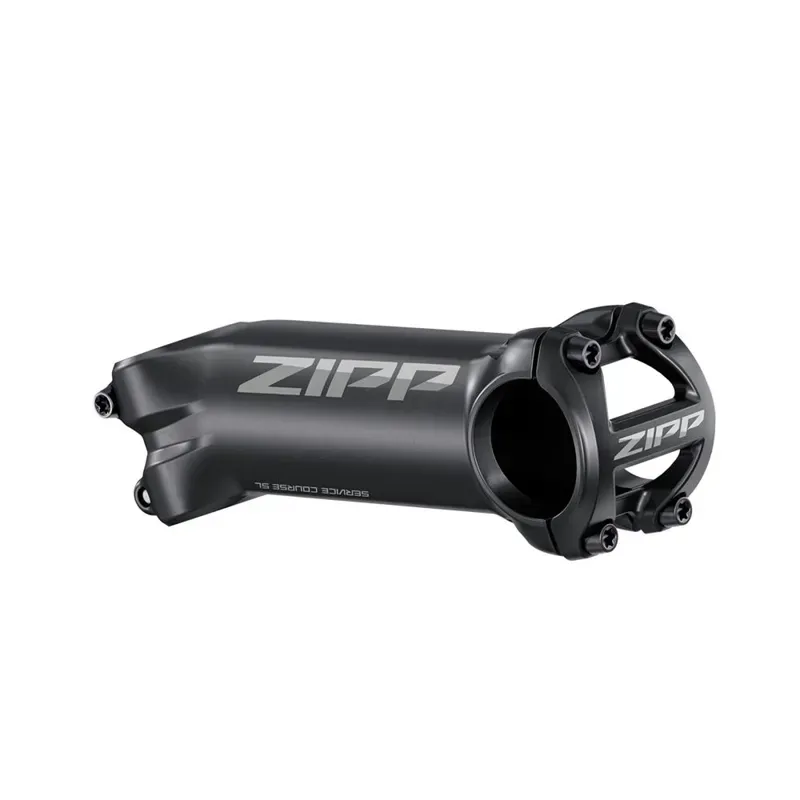 ZIPP Stem Service Course SL 17 80mm 1.125 Matte Black w/ Gloss Logos Universal Faceplate B2